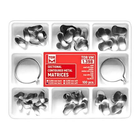 TOR-VM Sectional Contoured Metal Matrices Set OF 100 PCS